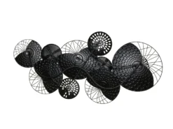 Vægdekoration CESIUM Metal 58 cm Sølv