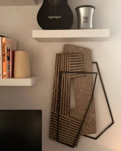 Vægdekoration ENNIS Metal 36 cm Brun