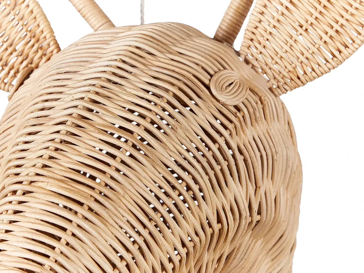 Vægdekoration Giraf BANANEC Rattan 83 cm Naturlig