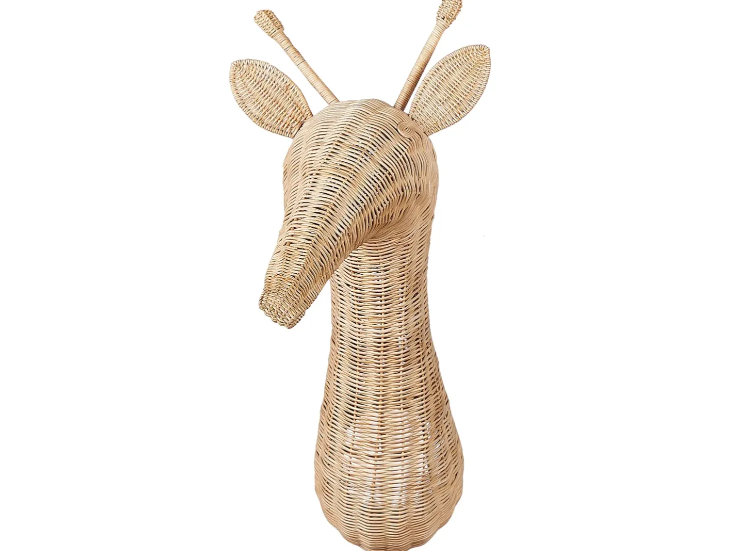 Vægdekoration Giraf BANANEC Rattan 83 cm Naturlig