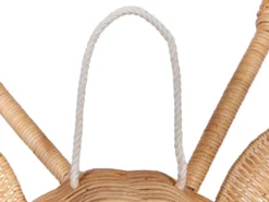 Vægdekoration Giraf BANANEC Rattan 83 cm Naturlig