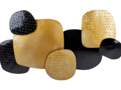 Vægdekoration HAFNIUM Metal 48 cm Guld