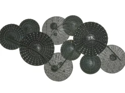 Vægdekoration HASSIUM Metal 48 cm Blå