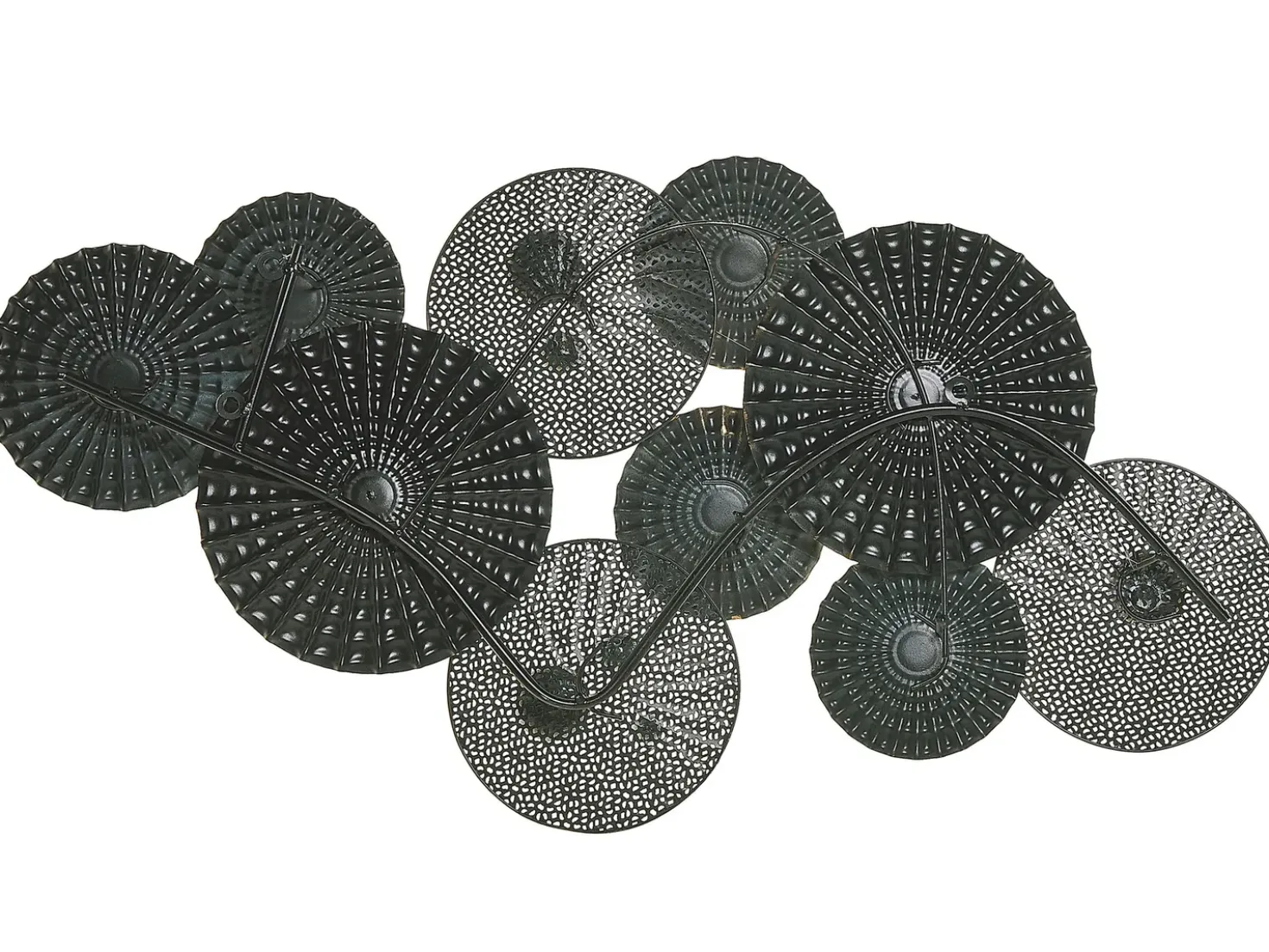 Vægdekoration HASSIUM Metal 48 cm Blå