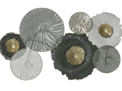 Vægdekoration ZIRCONIUM Metal 38 cm Sort