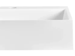 Væghængt dobbelt håndvask QUENKO Hvid 120 x 46 cm Mineralstøbning