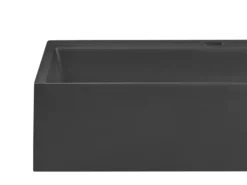 Væghængt dobbelt håndvask QUENKO Sort 120 x 46 cm Mineralstøbning