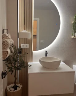 Væghængt vaskeskab ALZIRA 80 cm Hvid