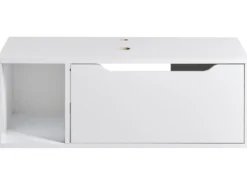 Væghængt vaskeskab CASCAVEL 80 cm Hvid