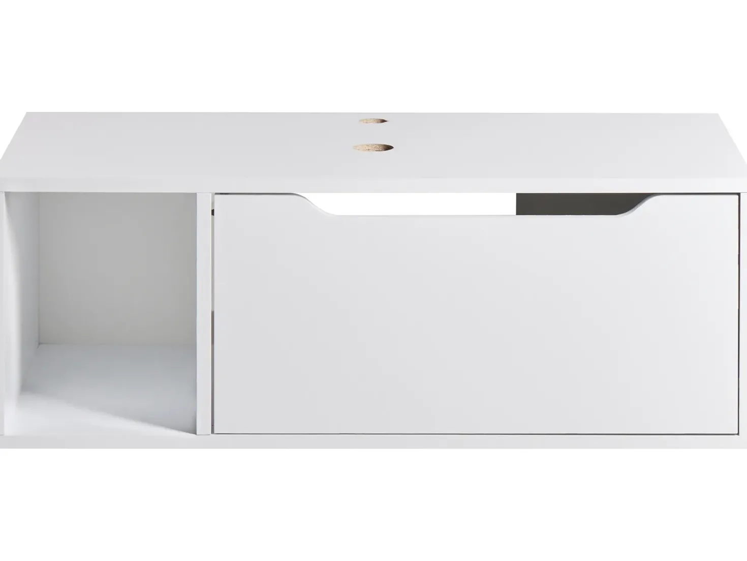 Væghængt vaskeskab CASCAVEL 80 cm Hvid