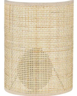 Væglampe DEMITRIE Naturlig Rattan