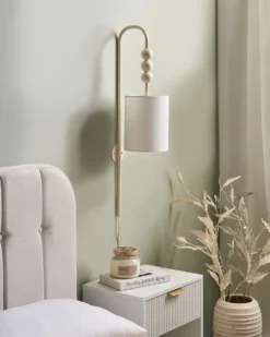 Væglampe LOKY Beige Metal