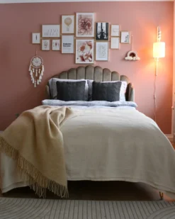 Væglampe LOKY Beige Metal