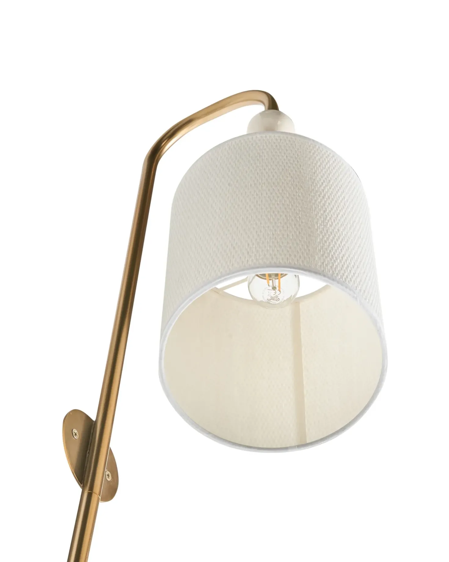 Væglampe LOKY Messing/beige Metal