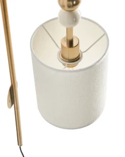 Væglampe LOKY Messing/beige Metal