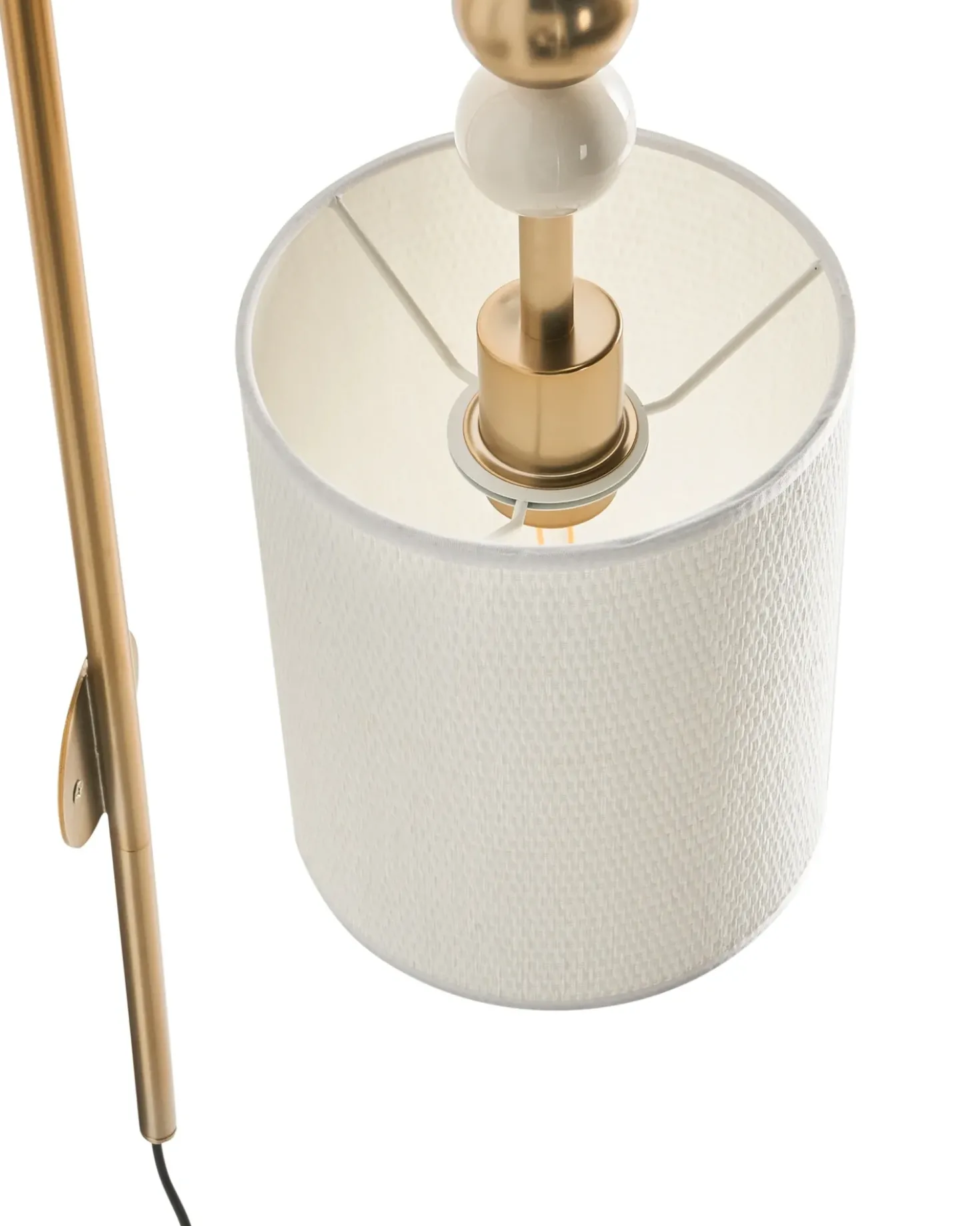 Væglampe LOKY Messing/beige Metal