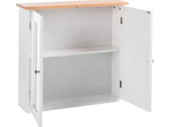 Vægmonteret spejlskab til badeværelset ALAMOS 65 cm 60 cm Hvid
