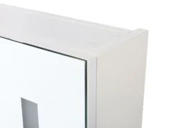 Vægmonteret spejlskab til badeværelset LED CHABUNCO 60 cm 60 cm Hvid