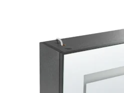 Vægmonteret spejlskab til badeværelset LED MALASPINA 40 cm 60 cm Sort