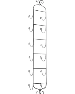Vægmonteret vinreol HYDROGEN Metal Sort