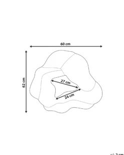 Vægspejl ABASZA 60 cm 62 cm Bomuld Multifarvet