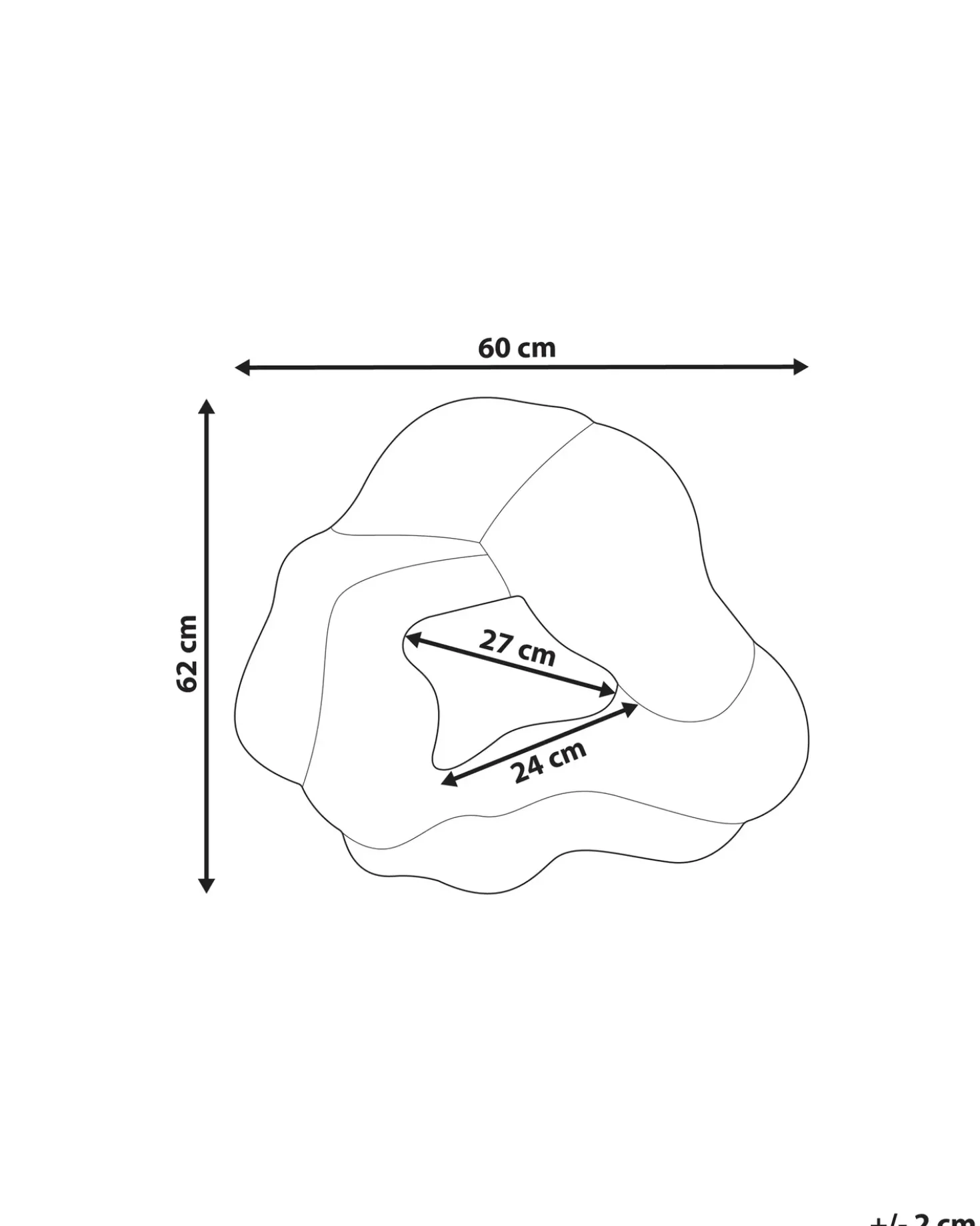 Vægspejl ABASZA 60 cm 62 cm Bomuld Multifarvet