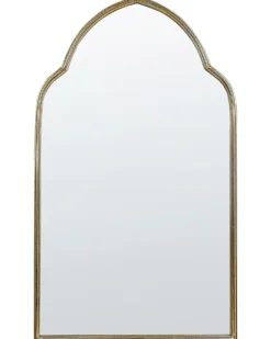 Vægspejl ACONCHI 58 cm 100 cm Metal Guld