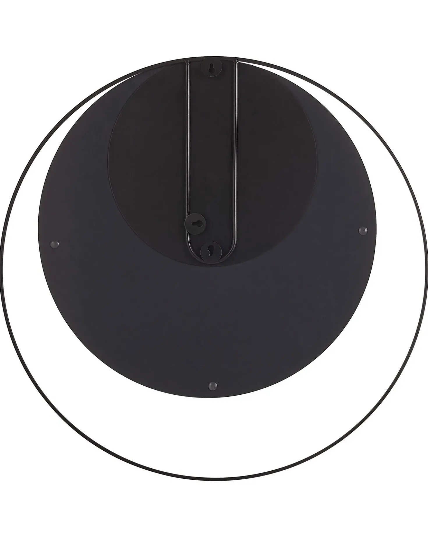 Vægspejl AGDE 50 cm 50 cm Metal Sort