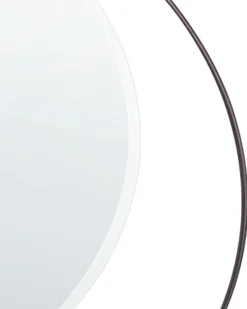 Vægspejl AGDE 50 cm 50 cm Metal Sort