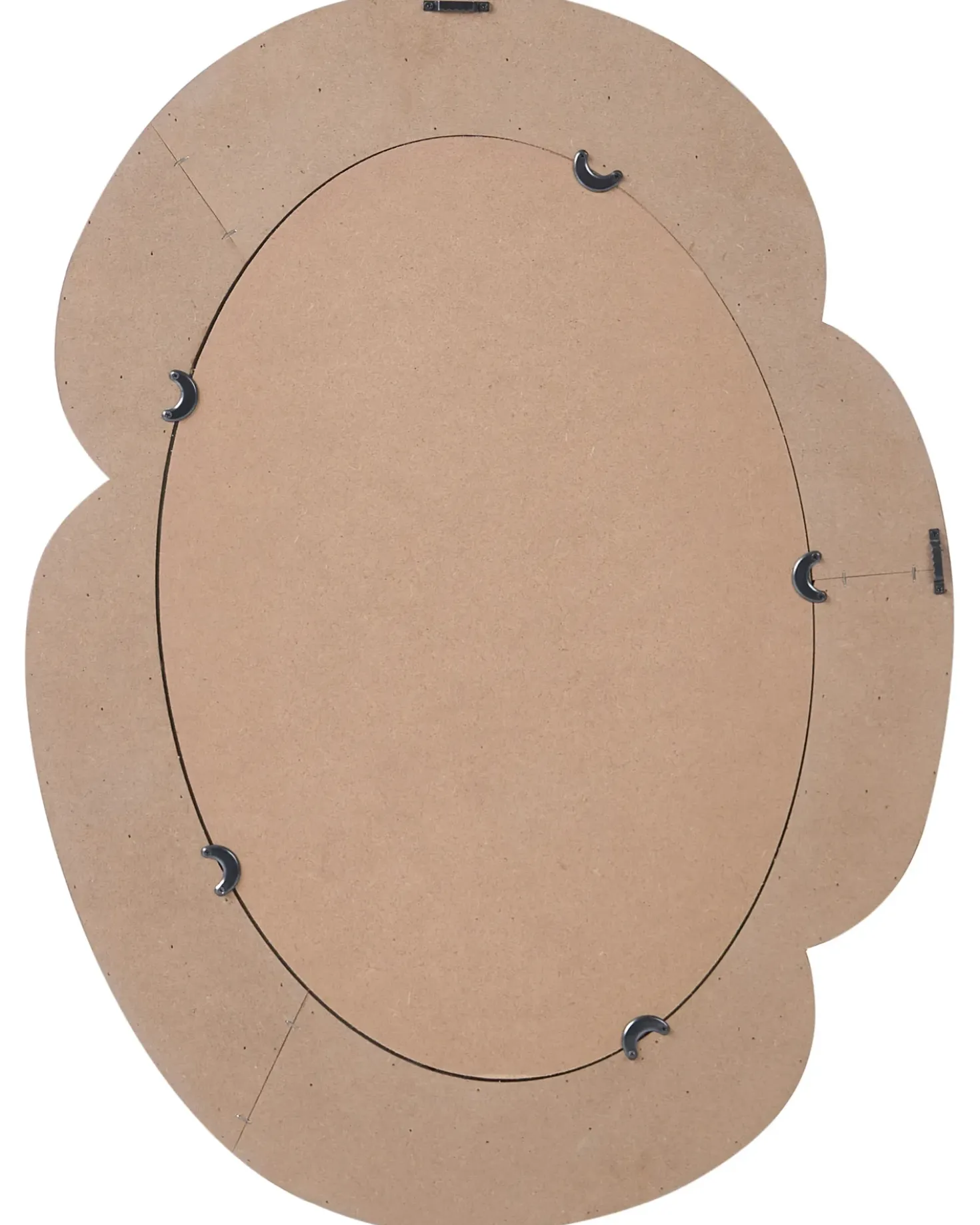 Vægspejl ALVENA 60 cm 80 cm Beige