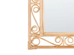 Vægspejl AMANU 41 cm 52 cm Rattan Naturlig