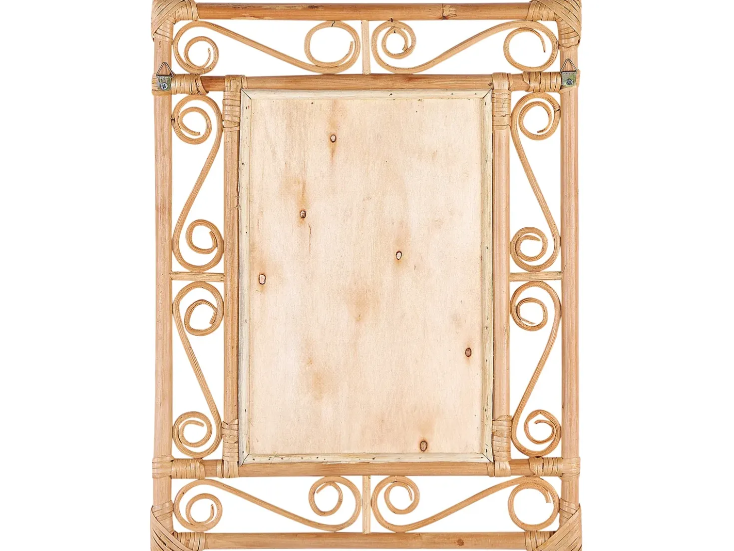 Vægspejl AMANU 41 cm 52 cm Rattan Naturlig