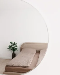 Vægspejl ANNEMASSE 80 cm 80 cm Metal Sølv