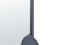 Vægspejl AULON 69 cm 80 cm Metal Sort