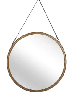 Vægspejl AUTUN 60 cm 60 cm Metal Guld
