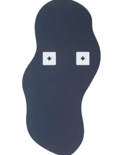 Vægspejl AUXERRE 40 cm 80 cm Sølv