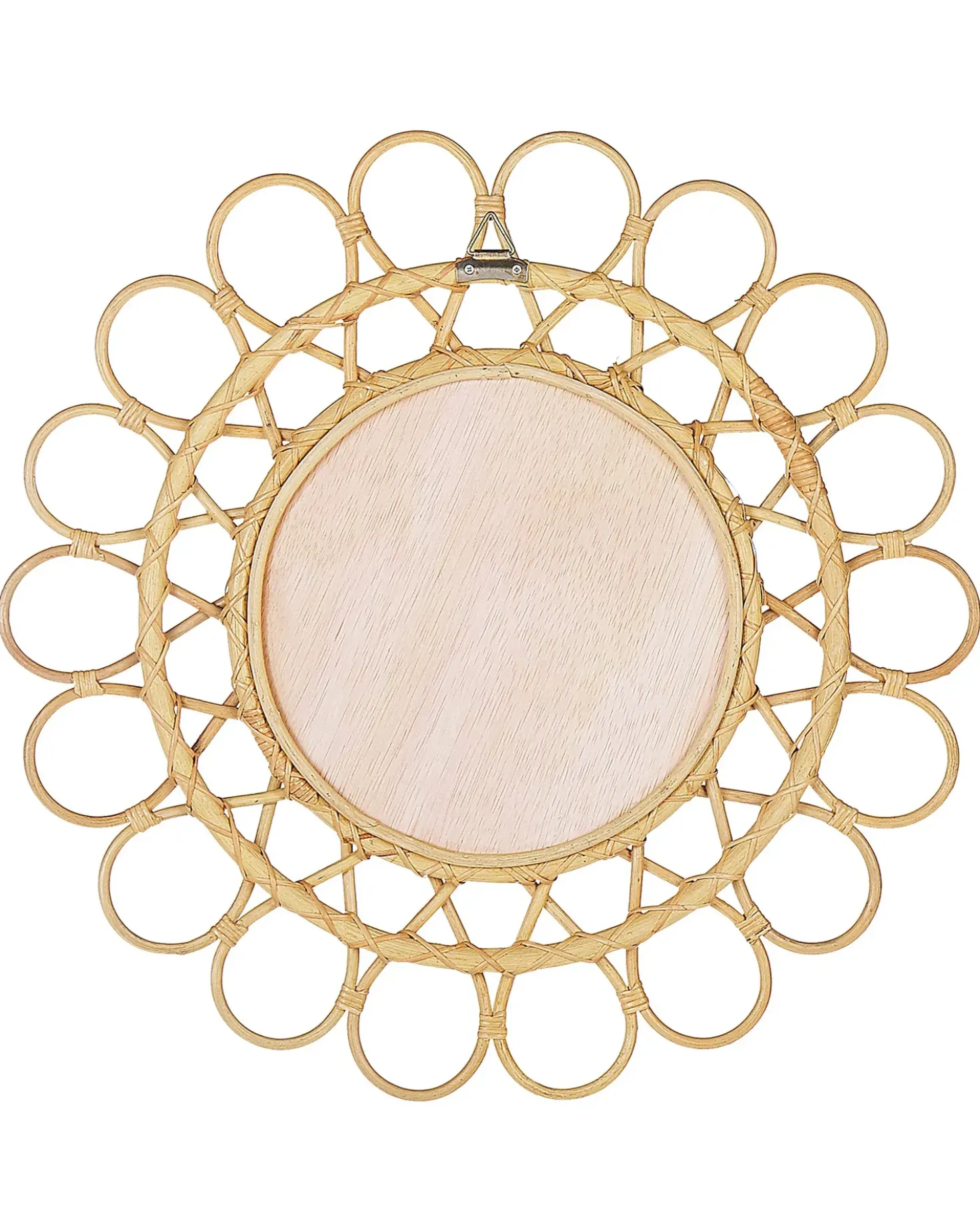 Vægspejl BABAI 60 cm 60 cm Rattan Naturlig