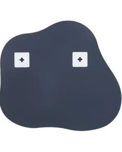 Vægspejl BAGNEUX 50 cm 55 cm Sølv