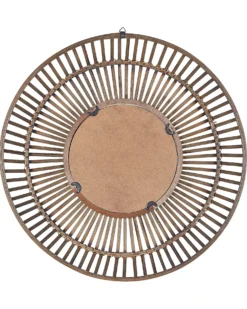 Vægspejl BLASITO 66 cm 66 cm Bambus Brun