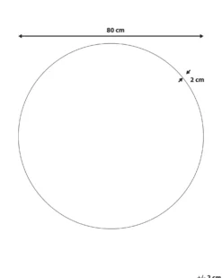 Vægspejl BOUCHON 80 cm 80 cm Grøn