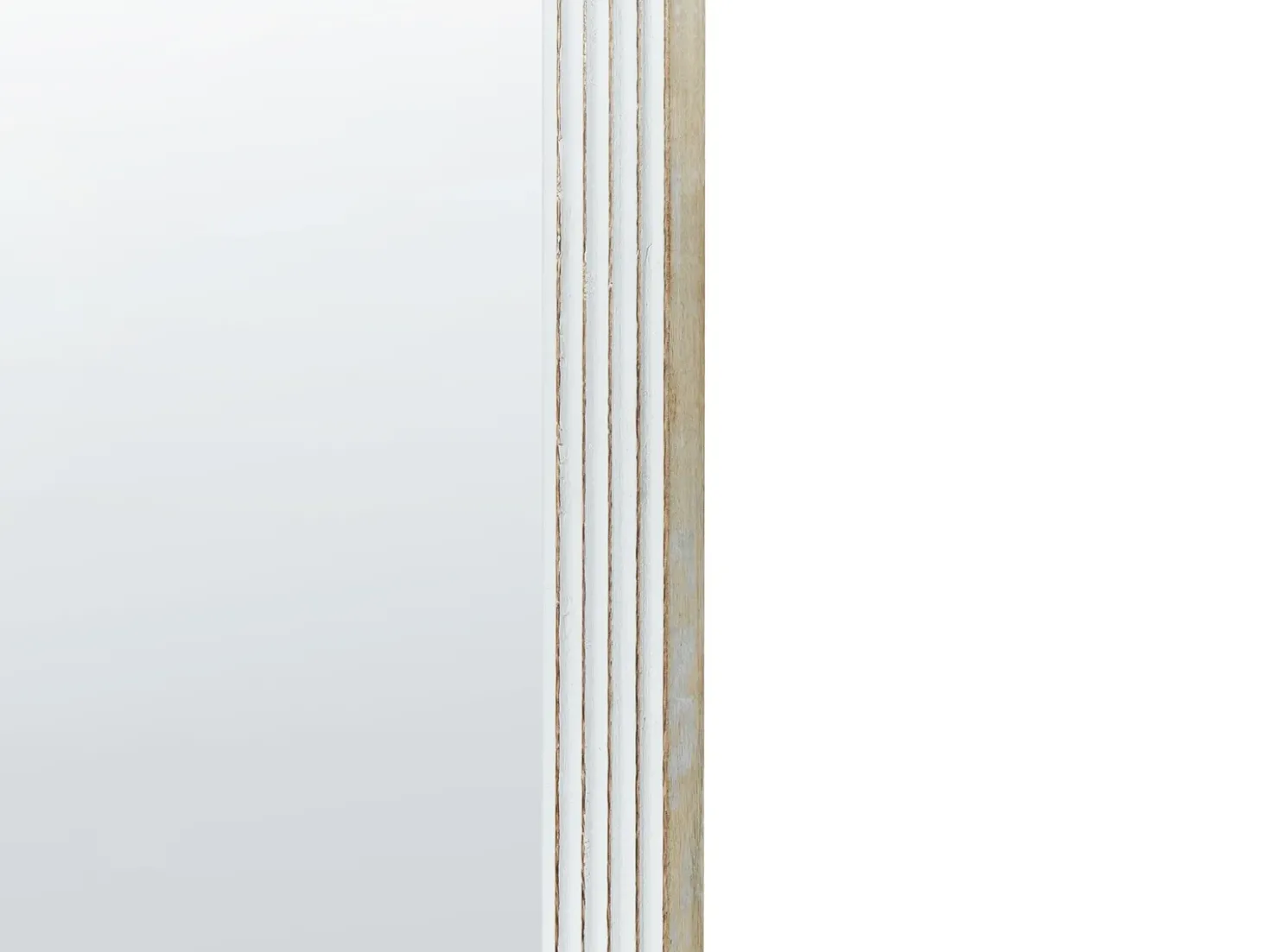 Vægspejl BRIANT 56 cm 130 cm Mangotræ Hvid