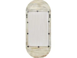 Vægspejl BRIANT 56 cm 130 cm Mangotræ Hvid