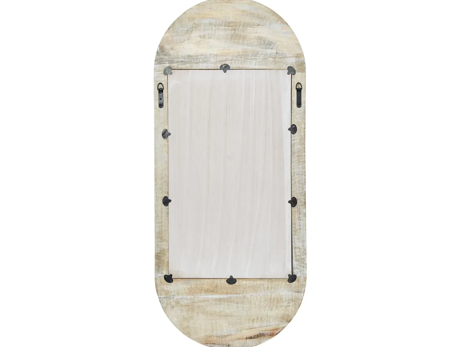 Vægspejl BRIANT 56 cm 130 cm Mangotræ Hvid