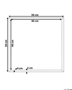 Vægspejl BRIGNOLES 50 cm 50 cm Sort