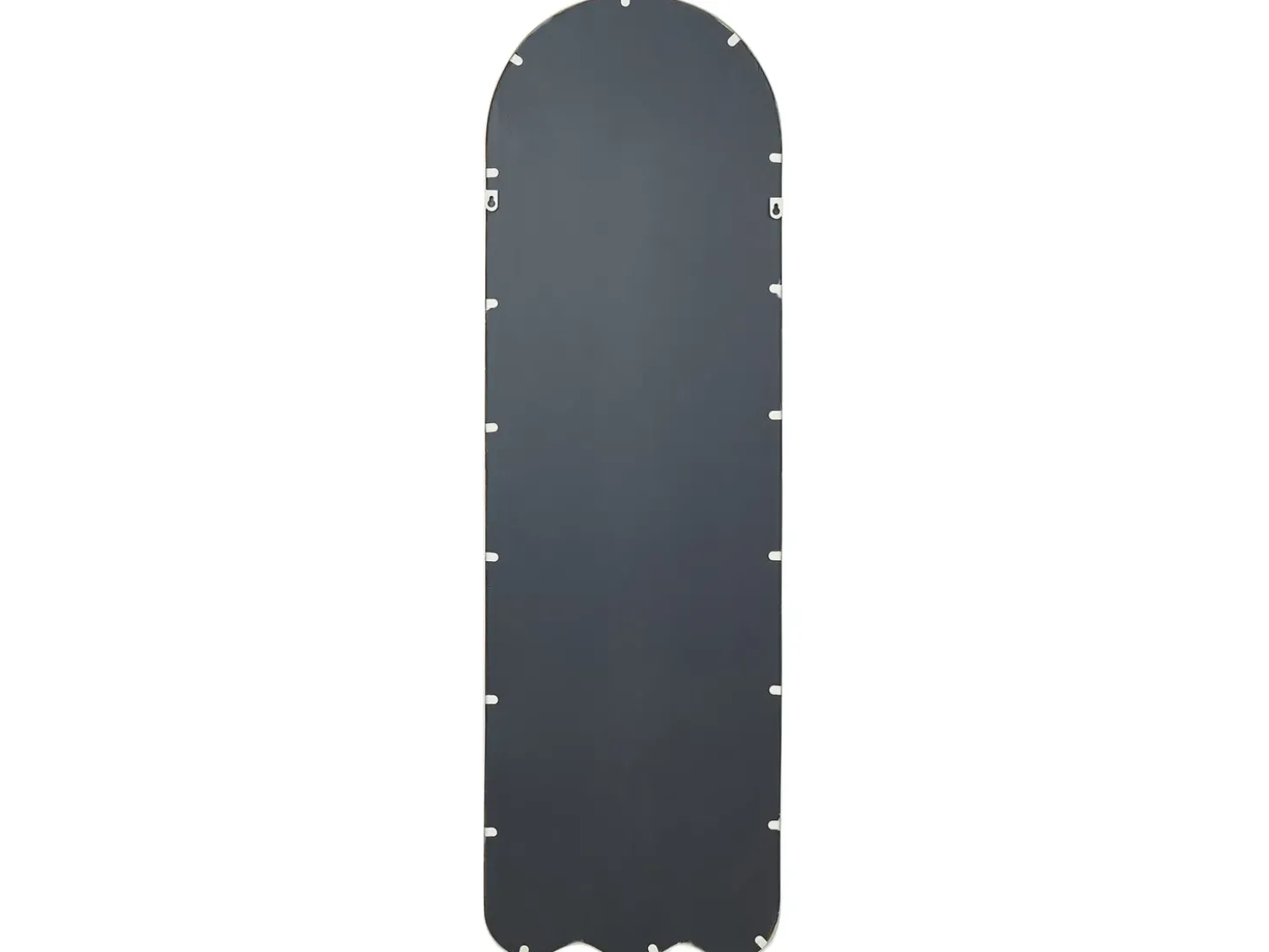 Vægspejl BUSSY 45 cm 145 cm Metal Cremehvid