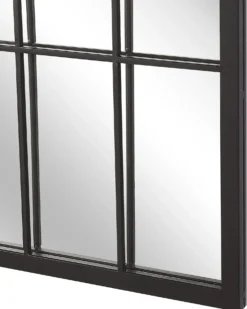 Vægspejl CASSEL 50 cm 115 cm Metal Sort