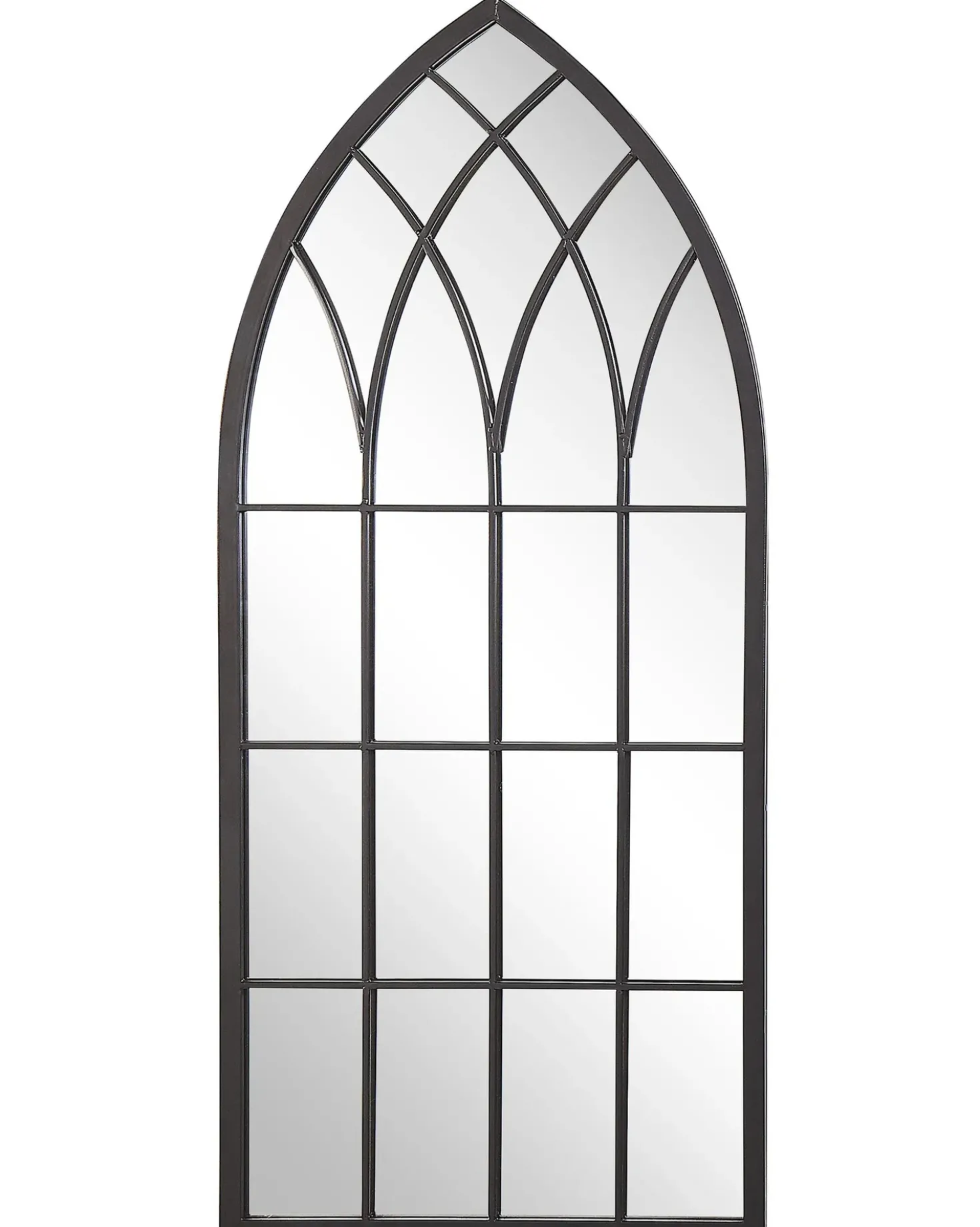 Vægspejl CASSEL 50 cm 115 cm Metal Sort