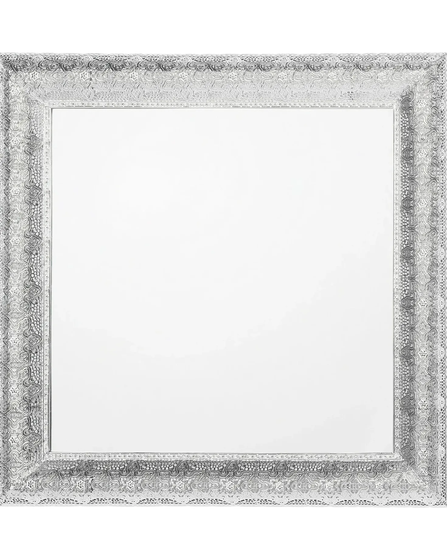 Vægspejl CAVAN 65 cm 65 cm Metal Sølv