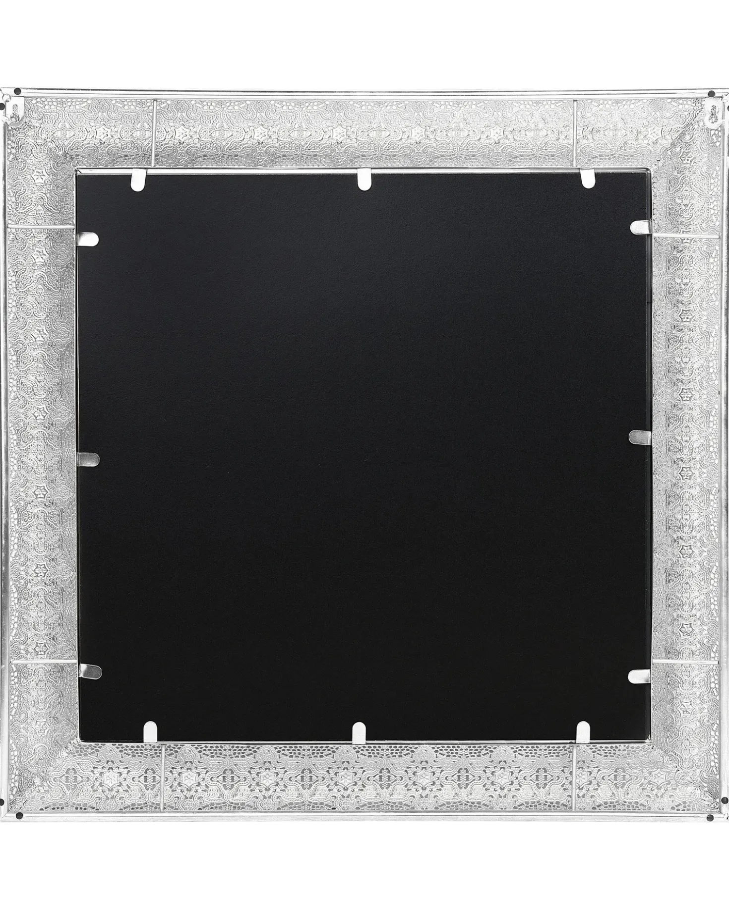 Vægspejl CAVAN 65 cm 65 cm Metal Sølv