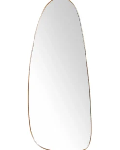 Vægspejl CERGY 39 cm 95 cm Metal Guld